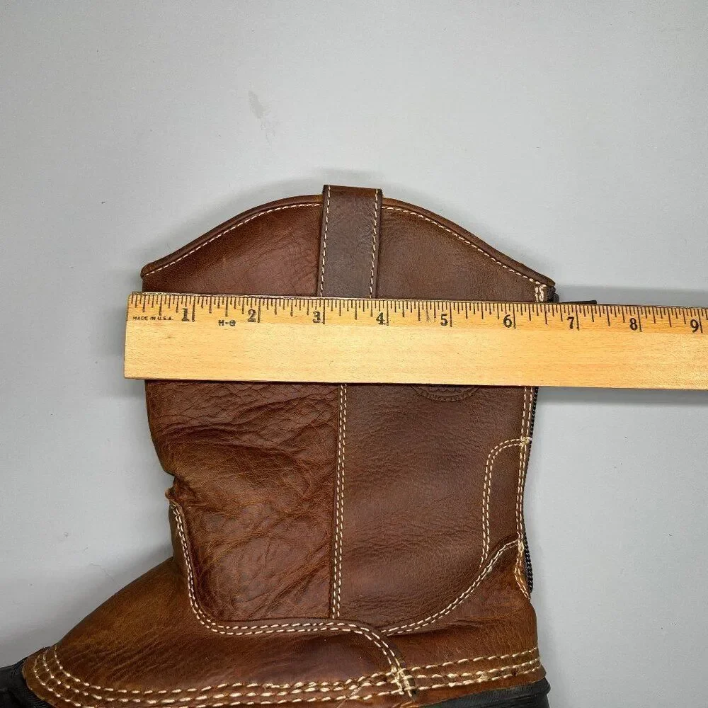 Georgia Boot Marshland‎ Boots Boy's Size 7 Brown Leather Pull On Muck Duck Boots